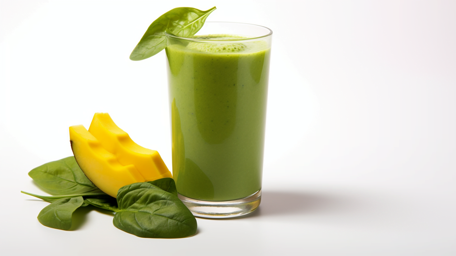 Batido de mango y espinacas