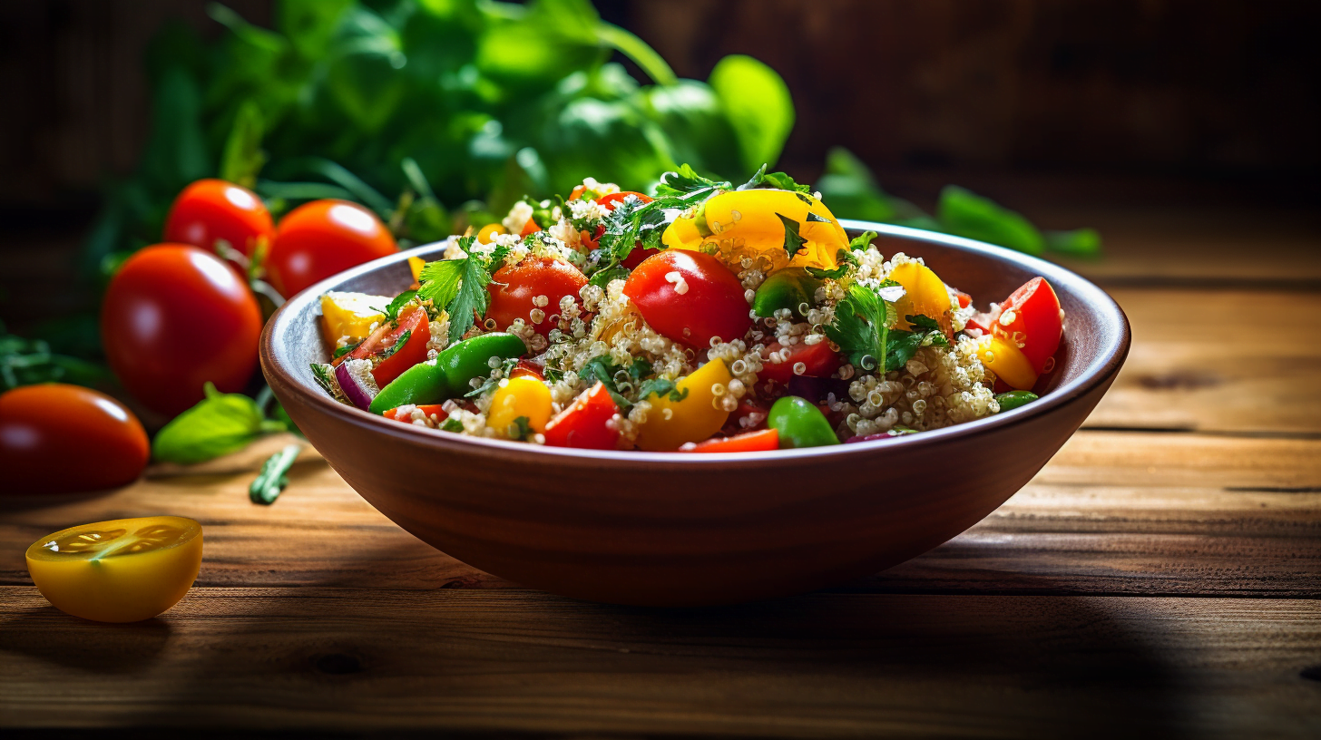 Ensalada de quinoa y verduras