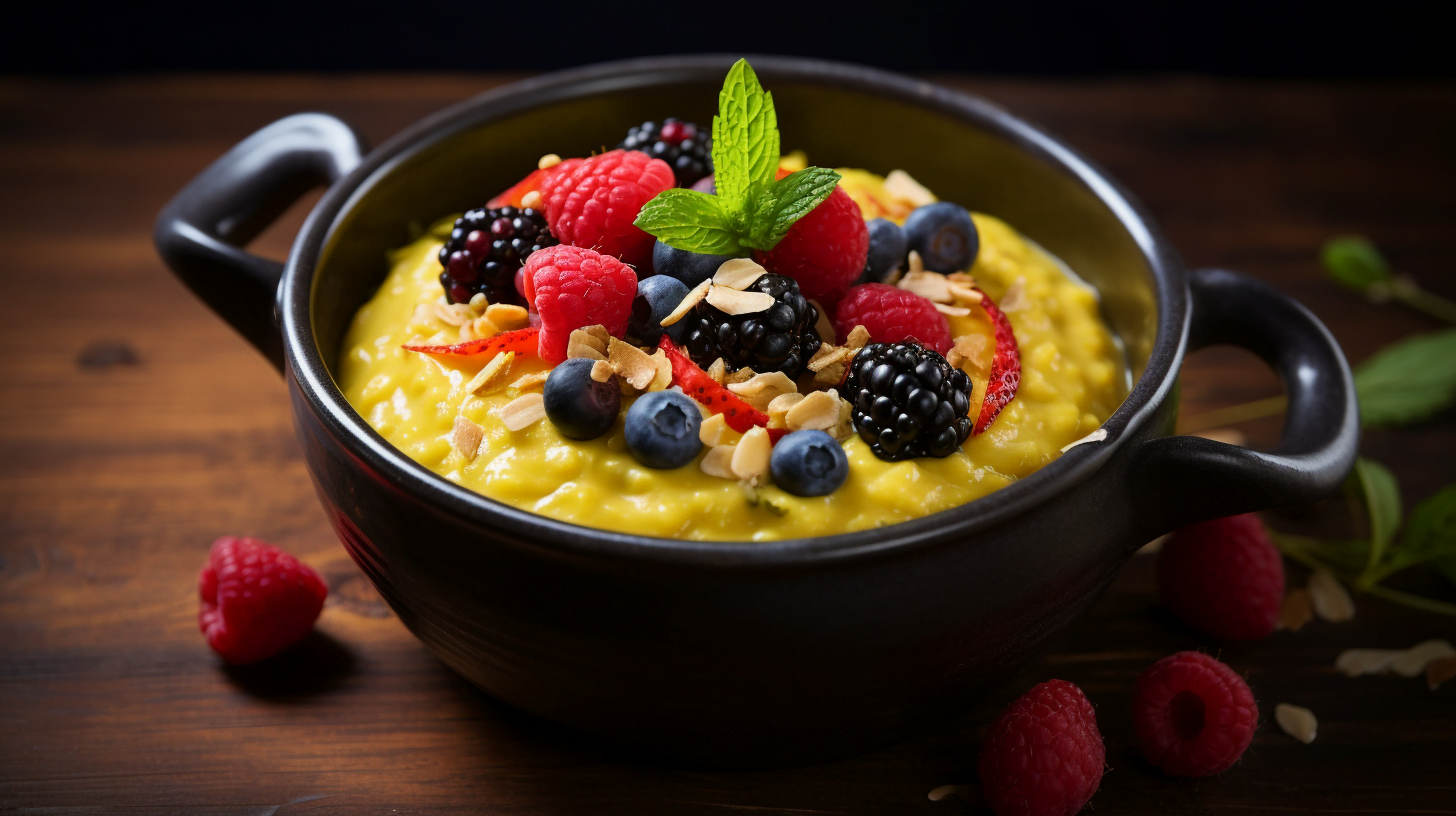 Avena de Cúrcuma y Frutos Rojos
