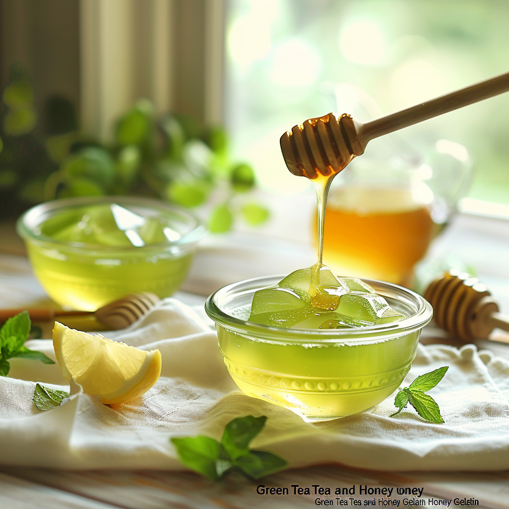 Gelatina de Té Verde y Miel