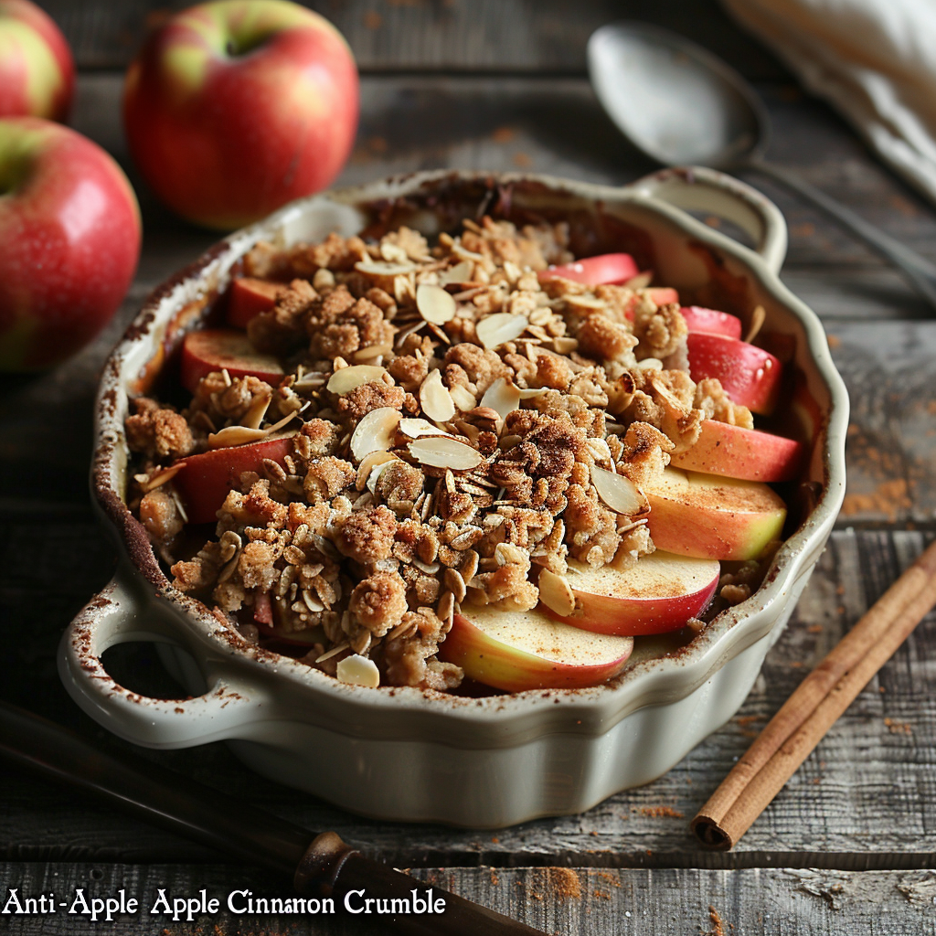 Crumble de Manzana y Canela Antiinflamatorio