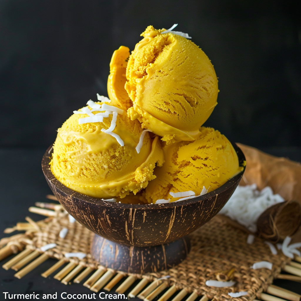 Helado de Cúrcuma y Coco