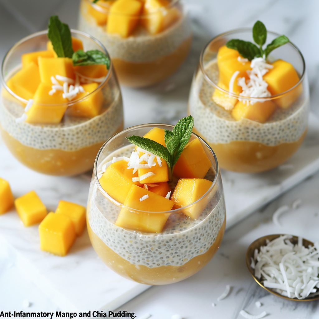 Pudín de Chía y Mango Antiinflamatorio