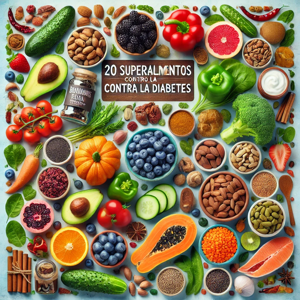 20 Superalimentos Contra la Diabetes: Un Enfoque de la Dieta Antiinflamatoria