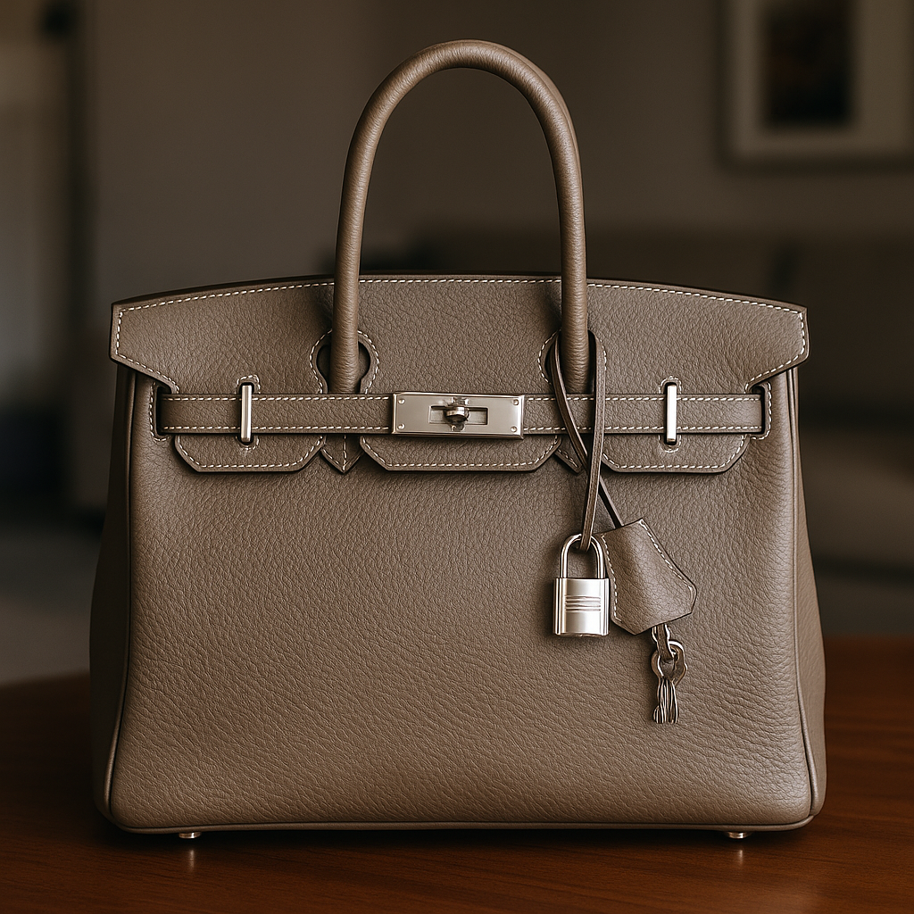 Elegancia Atemporal: El Hermès Birkin 35 Togo Etoupe con Herrajes de Paladio